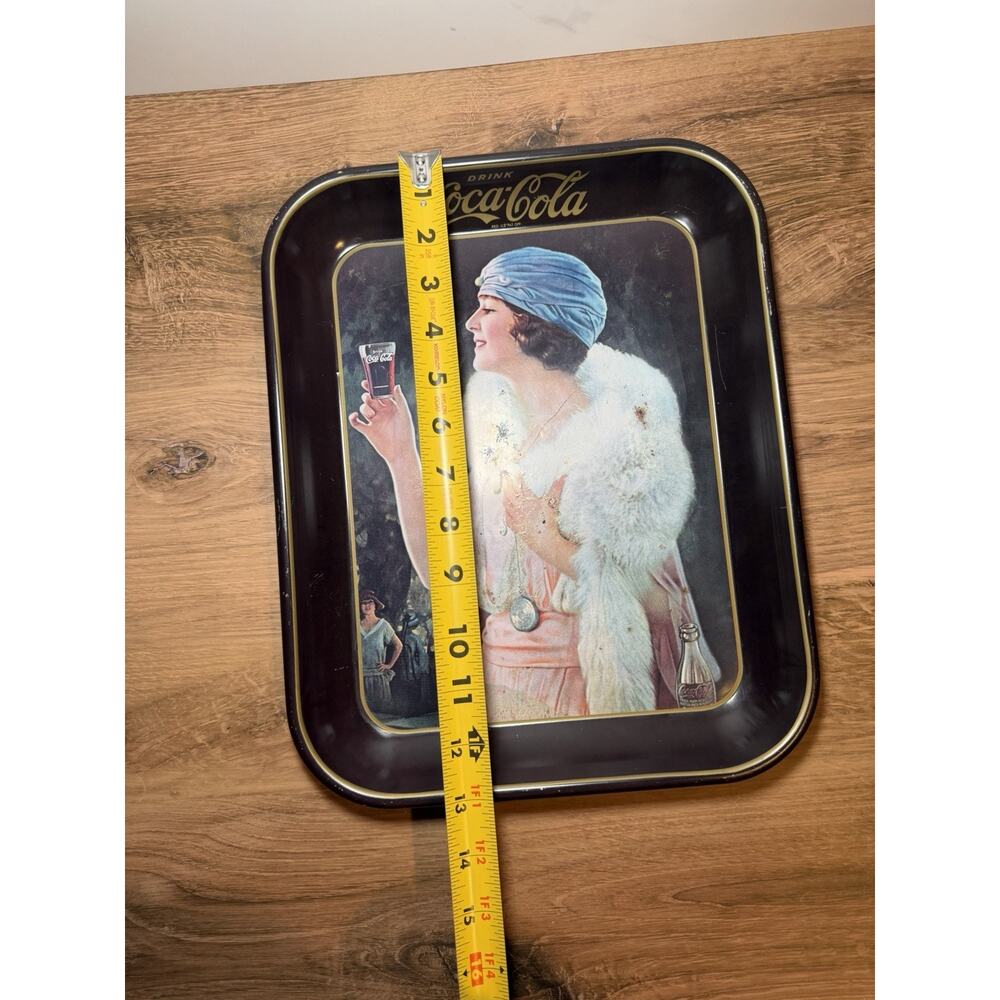 VTG 1973‎ version of 1925 Coca-Cola Serving Tray Metal Advertising - Picture 3 of 7